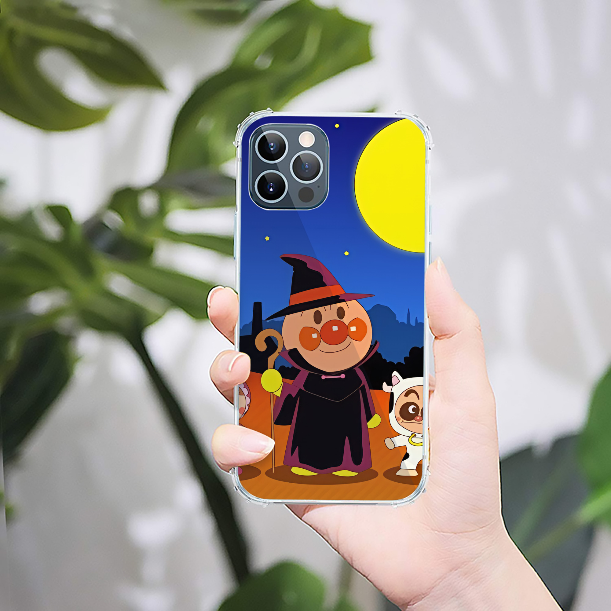 （画像用） アンパンマン Anpanman 【iPhone 12シリーズ対応】透明スマホケース（クリアソフトケース）